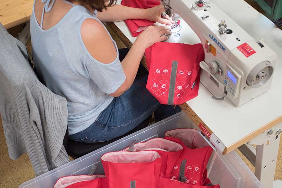 Wir nähen von der Kleinserie bis zum Großauflage